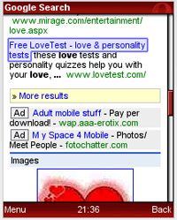 Интернет Маркетинг - Google Mobile Search начал добавлять рекламу в результаты