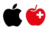  - Кому принадлежат права на изображения яблока?