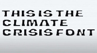  - Новый шрифт The Climate Crisis Font 