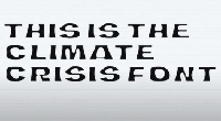 - Новый шрифт The Climate Crisis Font