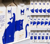  - Синий кот для ребрендинга молочной продукции «Милград»