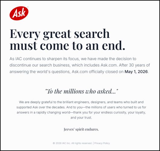�������� ��������� - ������� ����������� ��������� Ask.com?